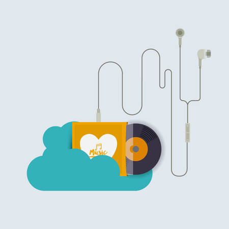 mobile music design, vector illustration eps10 graphicのイラスト素材