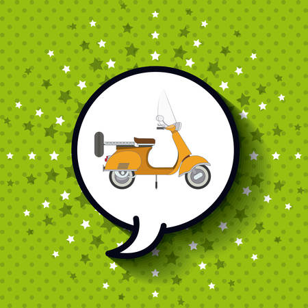 scooter pop art  design, vector illustration eps10 graphicのイラスト素材