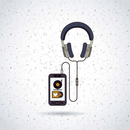 mobile music design, vector illustration eps10 graphicのイラスト素材