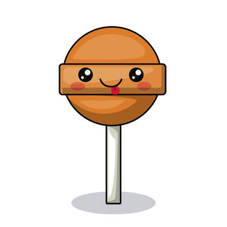 candy character isolated icon design, vector illustration  graphicのイラスト素材