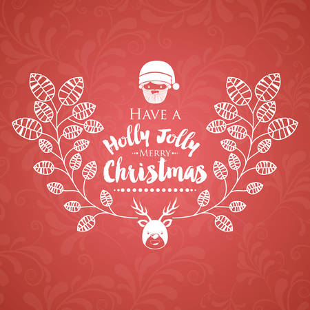 Christmas poster with isolated icon design, vector illustration  graphicのイラスト素材