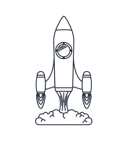 rocket launcher isolated icon design, vector illustration  graphicのイラスト素材