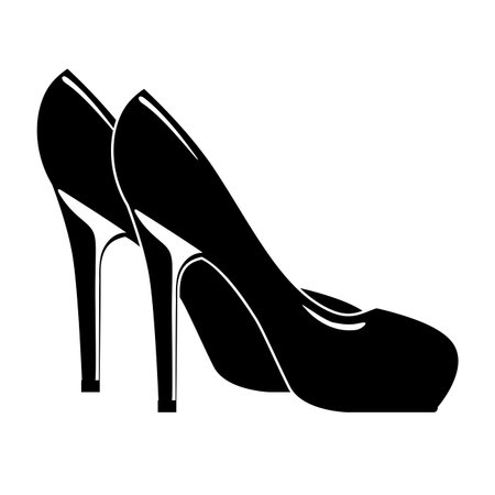 beautiful fashion heels isolated icon design, vector illustration  graphicのイラスト素材