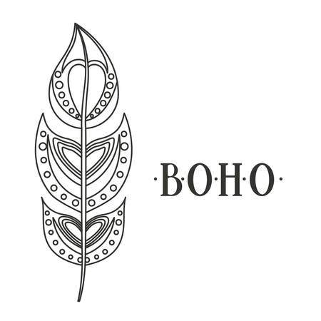 boho style  isolated icon design, vector illustration  graphicのイラスト素材
