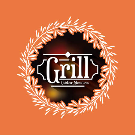 grill   blur background isolated icon design, vector illustration  graphicのイラスト素材
