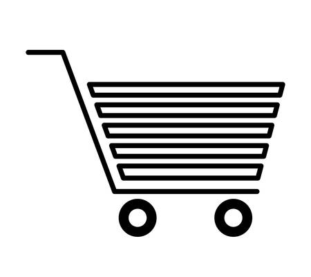 shopping cart isolated icon design, vector illustration  graphicのイラスト素材