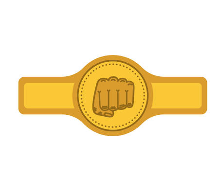 belt boxing isolated icon design, vector illustration  graphicのイラスト素材