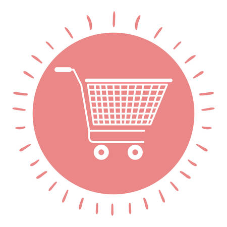 shopping cart isolated icon design, vector illustration  graphicのイラスト素材