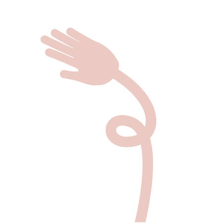 hands up fight isolated icon design, vector illustration  graphicのイラスト素材