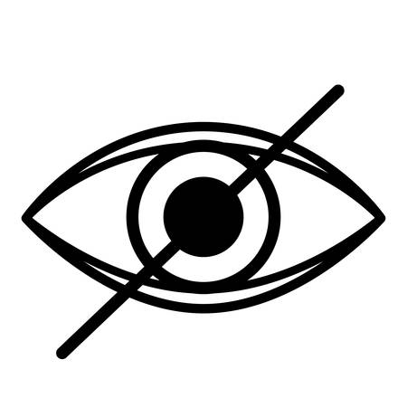 eye blind isolated icon design, vector illustration  graphicのイラスト素材