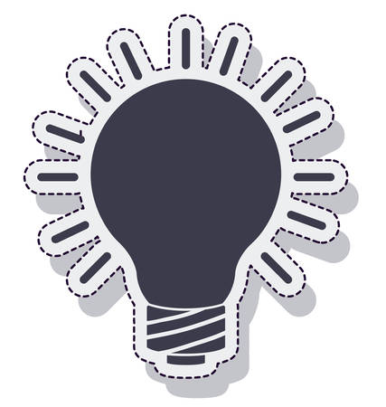 bulb light isolated icon vector illustration designのイラスト素材