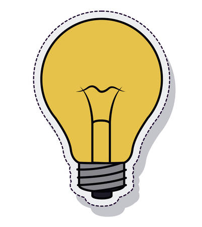 bulb light isolated icon vector illustration designのイラスト素材