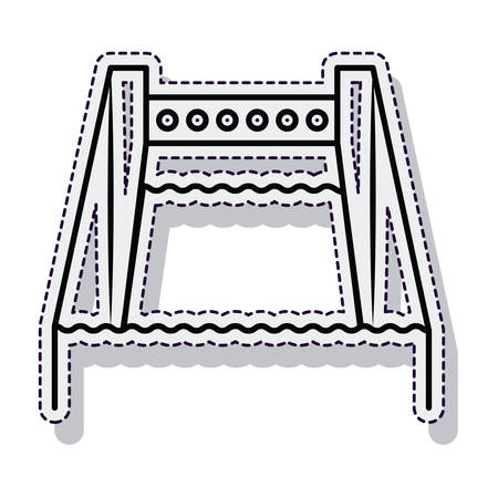 Hydroelectric plant isolated icon vector illustration designのイラスト素材