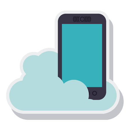 smartphone technology isolated icon vector illustration designのイラスト素材