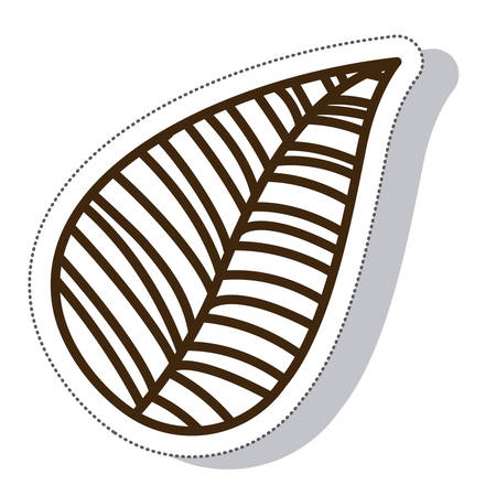 leaf plant nature isolated icon vector illustration designのイラスト素材