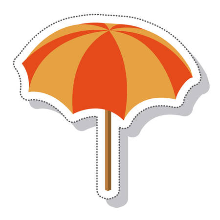 umbrella summer isolated icon vector illustration designのイラスト素材
