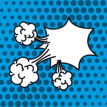 explosion pop art style vector illustration designのイラスト素材