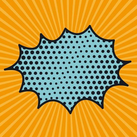 splash comic isolated icon vector illustration designのイラスト素材