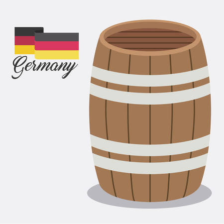 beer barrel ale germany vector illustration designのイラスト素材