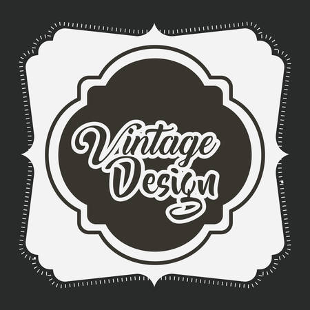 vintage style frame isolated icon vector illustration designのイラスト素材