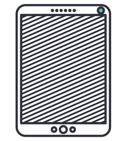 tablet device isolated icon vector illustration designのイラスト素材