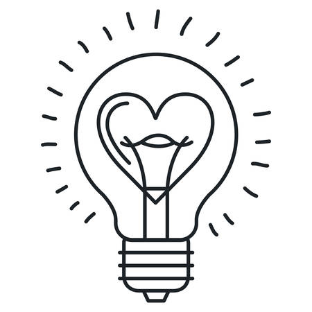 bulb light isolated icon vector illustration designのイラスト素材
