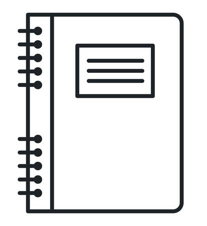 text book isolated icon vector illustration designのイラスト素材