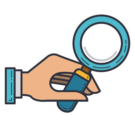 magnifying glass isolated icon vector illustration designのイラスト素材