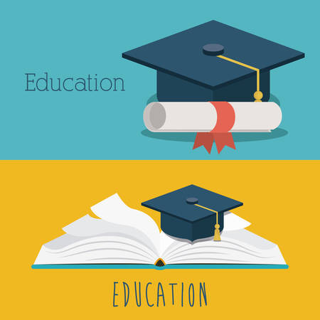 education supplies concept isolated icon vector illustration designのイラスト素材