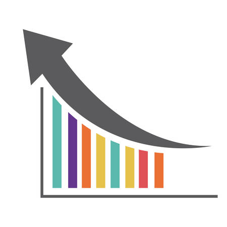 infographic data information graphic icon. Isolated and Flat design. Vector illustrationのイラスト素材