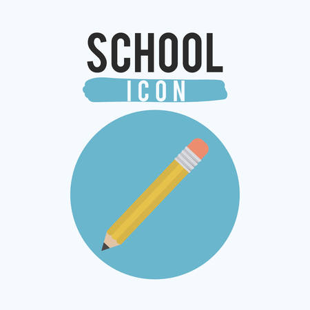 Pencil tool icon. Draw write school and instrument theme. Colorful design. Vector illustrationのイラスト素材