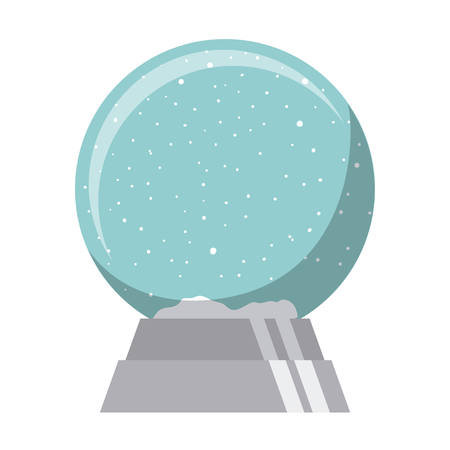 Sphere icon. Merry Christmas season and decoration theme. Isolated design. Vector illustrationのイラスト素材