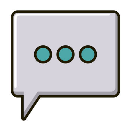 Bubble icon. Message speech and communication theme. Isolated design. Vector illustrationのイラスト素材