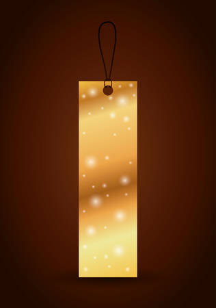 Bookmark label tag with stars icon. Guidebook decoration reading and literature  theme. Colorful design. Vector illustrationのイラスト素材