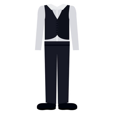 Male suit cloth icon.Fashion style and wear theme. Isolated design. Vector illustrationのイラスト素材