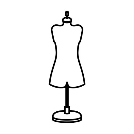 Manikin icon. Tailor sewing shop and fashion theme. Isolated design. Vector illustrationのイラスト素材