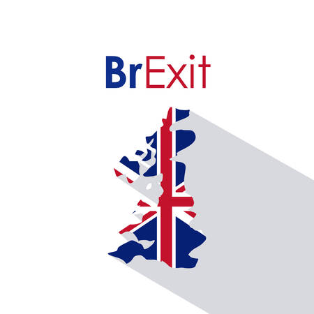 Brexit of the eruropean union icon. Europe nation and government theme. Colorful design. Vector illustrationのイラスト素材