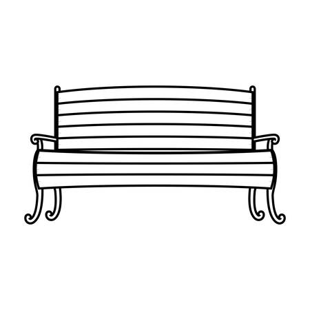 Chair in wood with legs and arms vector illustrationのイラスト素材