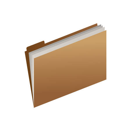 office open folder with sheets vector illustrationのイラスト素材
