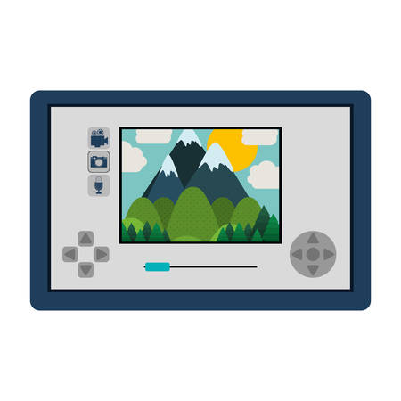 touch screen for drone camera vector illustrationのイラスト素材