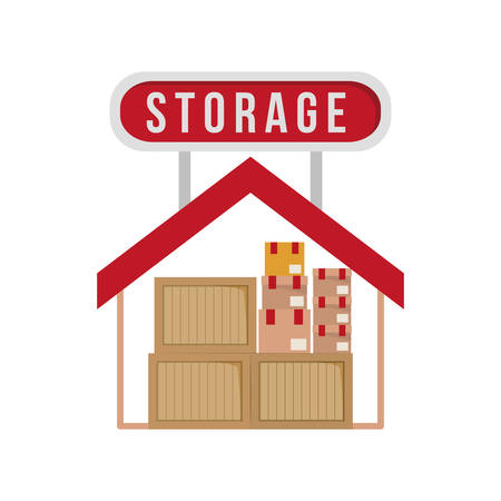 Package icon. Delivery storage shipping and logistic theme. Colorful design. Vector illustrationのイラスト素材