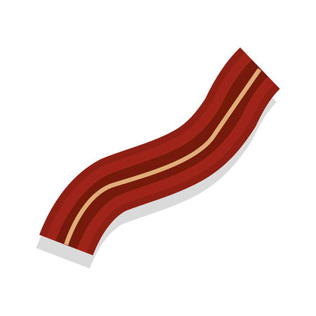 silhouette color with bacon strip vector illustrationのイラスト素材