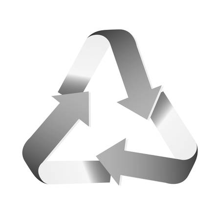 recycle arrows icon image vector illustration designのイラスト素材