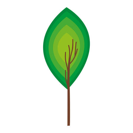 simple leaf icon image vector illustration designのイラスト素材