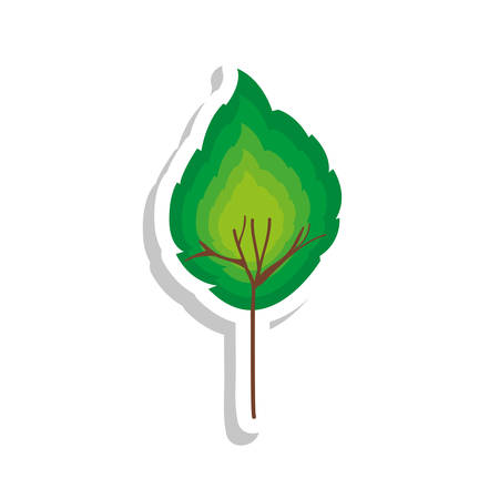 simple leaf icon image vector illustration designのイラスト素材