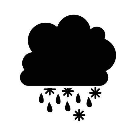 cloud and rain icon image vector illustration designのイラスト素材