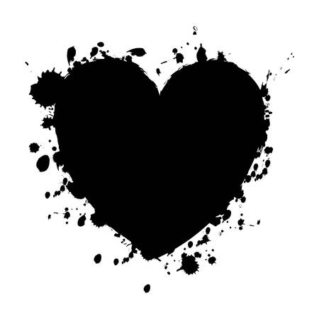 grunge heart cartoon icon image vector illustration designのイラスト素材