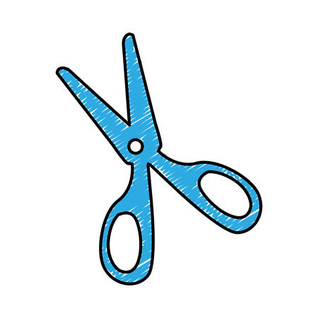 scissors simple icon image vector illustration designのイラスト素材