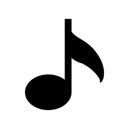 music note icon image vector illustration designのイラスト素材