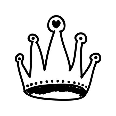 cartoon crown icon image vector illustration designのイラスト素材